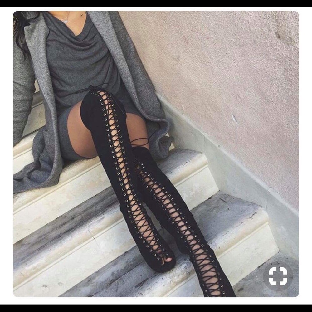 Black Thigh high Boots